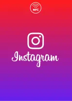 Instagram NFC Card with QR Code by Profylio