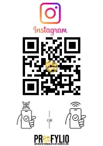 Instagram NFC Card with QR Code by Profylio