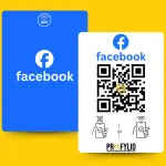 Facebook NFC Card with QR Code