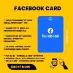 Facebook NFC Card with QR Code