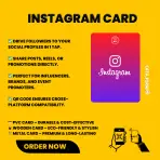 Instagram NFC Card with QR Code by Profylio
