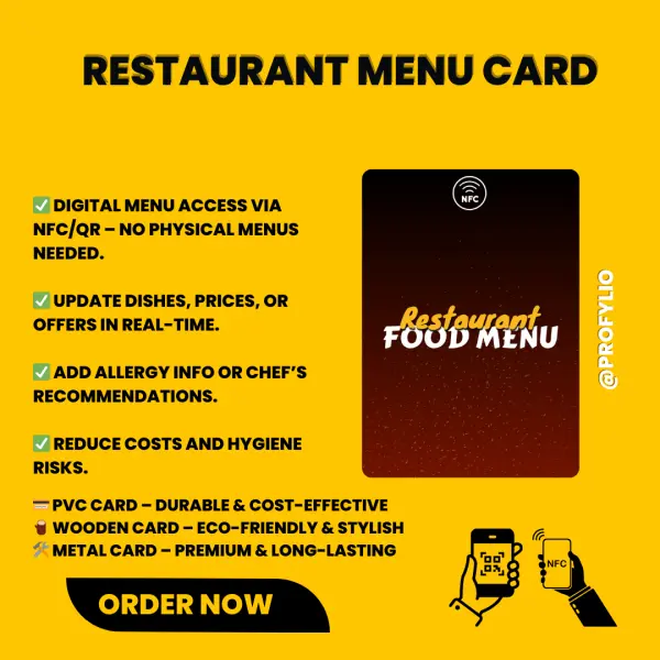 Restaurant NFC Card