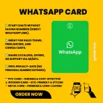 WhatsAPP NFC Card with QR Code